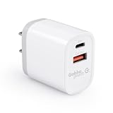Gabba Goods 18W USB C Wall Charger, Dual Port Fast PD+Quick Charge 3.0 Block Plug Compatible with iPhone 13 12 11 Pro Max SE/XR/X iPad,USB C Power Adapter for iPhone 13/12 13 Pro Max 13 Mini 18 watts