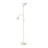 deckenfluter mit leseleuchte lampe Modellkennung G1512 Not IKEA NOT -Deckenfluter / Leseleuchte weiß weiß