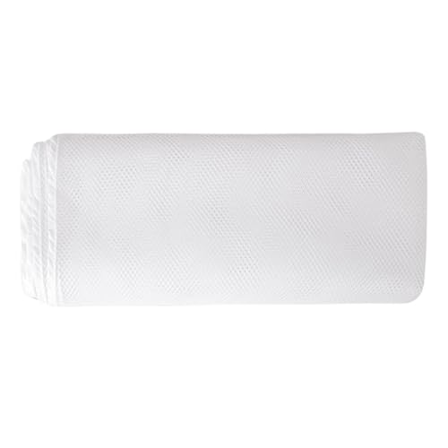 ELAYARD Rete di Sicurezza per 2 Metri Bianca in Poliestere Spesso Ganci in Plastica e Corda Rete Protettiva per Balconi Scale e Terrazze Protezione per Corridoi e Finestre