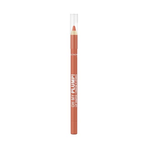 Rimmel London Oh My Plump! Lip Shaper, Matita Labbra ricca di Peptidi, Ultra cremosa, No transfer, 1,2g, 030 Oh Honey!