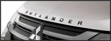 Mitsubishi Outlander PHEV (MITSUBISHI OUTLANDER PHEV) [Engine Hood Emblem] [Black] Compatible: [GG3W] // [Domestic Genuine OP]
