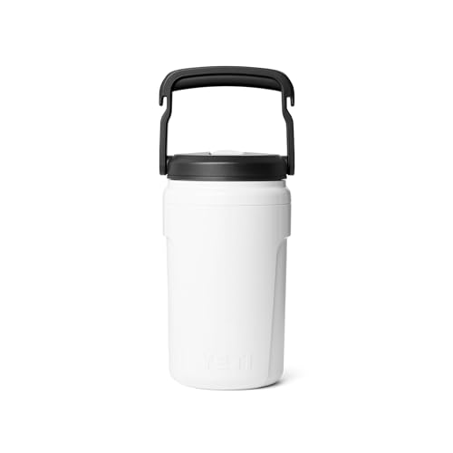 Image of YETI Silo 40 oz Insulated Magslider Straw Cap Water Jug - Leakproof, Lightweight Sports Bottle with Fence Hook Handle - Keeps Drinks Ice-Cold - Ideal for Gym, Sports & Tournaments, White