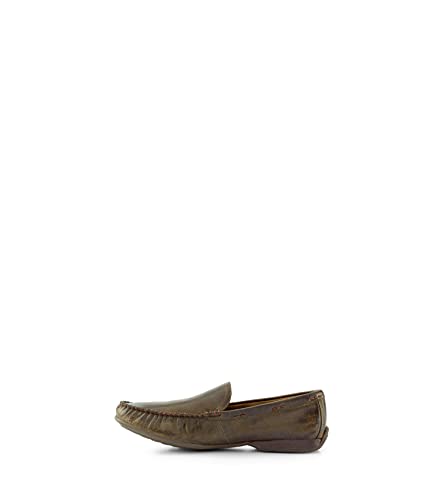 Frye Lewis Venetian Loafers For Men Hand-Crafted With Antique Pull-Up Leather With Moccasin Construction, Full Rubber Outsole, And Modified Heel – ¾” Heel Height, Green - 8.5M #TOP9