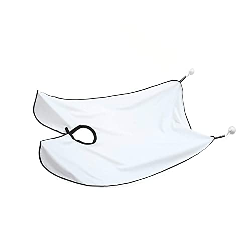 ZHjuju Bavoir à Barbe, Tondeuse Attrape-Barbe en Nylon, Tablier de Coupe de Cheveux avec Ventouses...