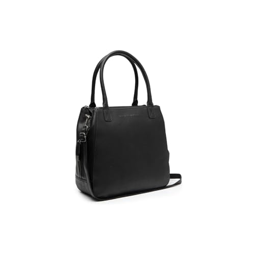 Sac à main sac à épaule Solvin en cuir noir : le rangement parfait pour femme active