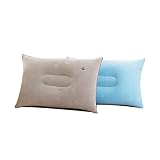 Oreiller gonflable pour le camping, oreiller de camping gonflable Air Bouffer un coussin de voyage doux pour la plage Backpacking 2PCS Camping Oreads
