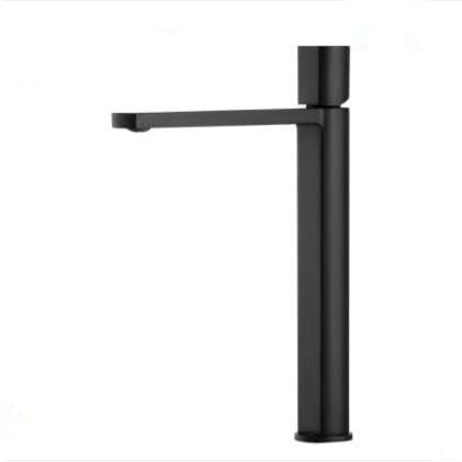 Robinet mitigeur noir mat eau chaude et froide pour vasque de salle de bain