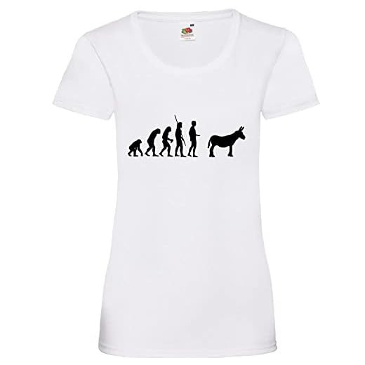 Evolution åsna kvinnor Lady-Fit T-shirt – shirt84.de