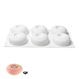 QIUMING 3D Runde Spirale Geformt Silikon Backform Spirale Flach Spirale Form Silikonform Spirale...