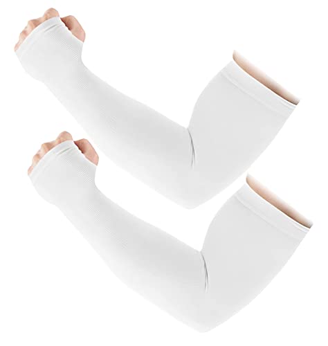 Image of MIZUNA Sun Protection Arm Sleeves Hand gloves For Men & Women,Thumb Holes UPF 50 Arm Cover for Biking,Cricket,Cycling, Golf, Outdoor Sports