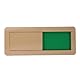 VILLCASE Türschild, Acryl, umschaltbar, Sichtschutz, für Bürotür, auf Französisch, besetzt, 10 x 4 cm, goldfarben, kein Text