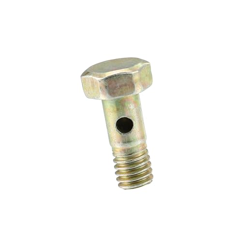 REPAIROCK 1 Pcs M6x1 Banjo Bolt Brake Line Fitting Adapter Replacement for Motorcycle Car Iron Bronze Tone Auto Replacement Parts