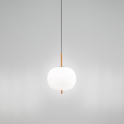 Suspension LED or brossé au design moderne élégant par Perenz