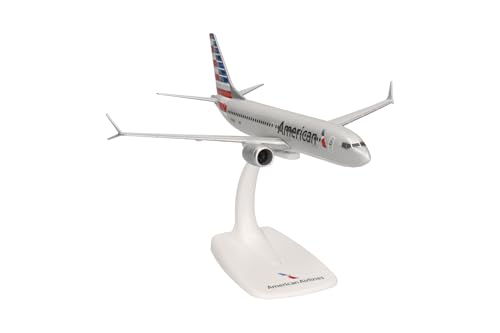 Miniatura 4 de Herpa Miniatura Del Avión American Airlines Boeing 737 Max 8 - N306rc - Snap-Fit, Escala 1 200, Modelo Prefabricado, Maqueta De Colleción, Modelismo, Avion Con Soporte, Figura Plástico