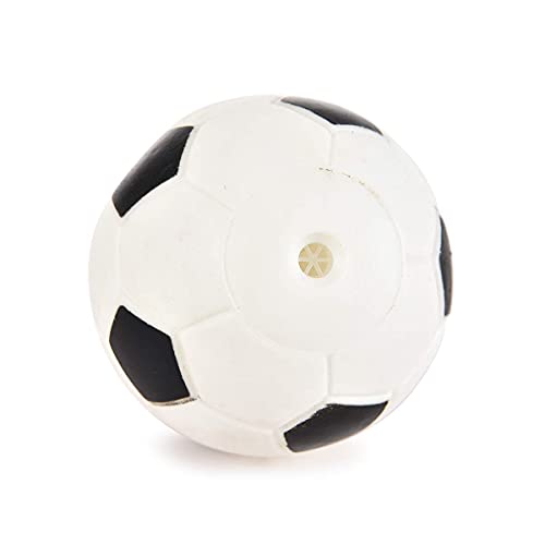 Image of Combo of 3 Natural Rubber I Vinyl Squeaky Toy I for Small Puppy /Dogs - 1 Basket Ball + 1 Foot Ball + 1 Puppy Face Ball (Color May Vary) (Combo-E)