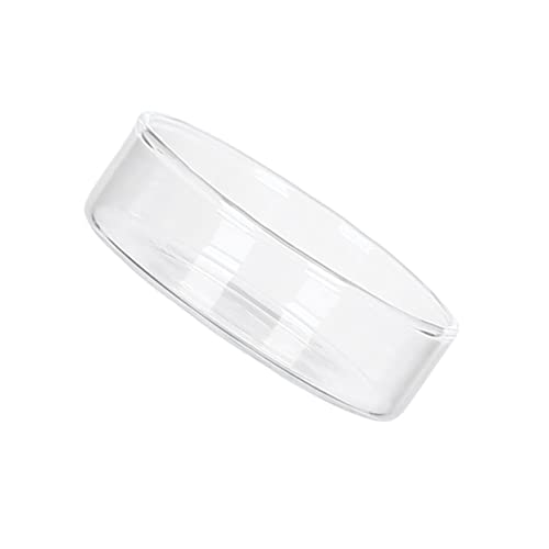 FUNOMOCYA クリエイティブな透明ミニガラス皿 食卓用デザートトレイ フルーツやサラダ盛り付けに 家やパーティー向け多用途サービングプレー