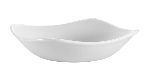 CAC China COP-B8 Coupe 20.32 cm Super White Porcelana Cuencos cuadrados, 24 unidades