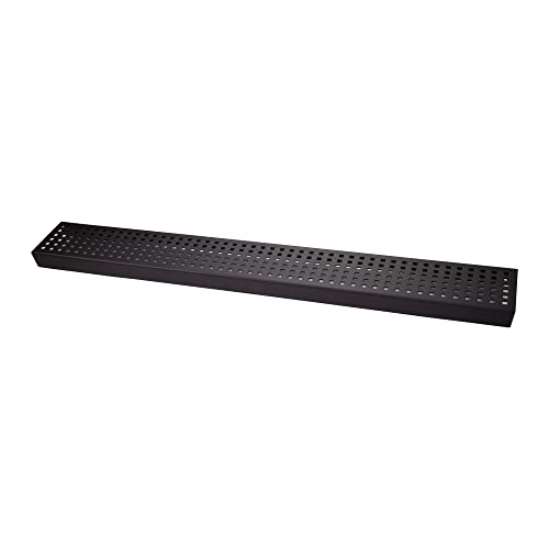 Drain de douche linéaire rectangulaire caniveau noir mat 91 cm