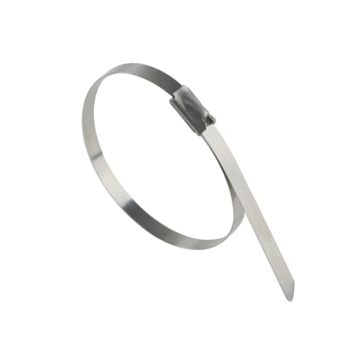 Bridas de acero inoxidable de 200 mm duraderas para organizar cableado exterior 5