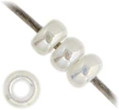 Miyuki 8/0 Japanese Glass Seed Beads 22gms SB591 in Ivory Pearl Ceylon