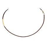  Granat Kette mit Welo Opal Edelstein Collier mit 925 Silber vergoldet