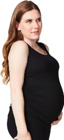 GEIFA Women’s Round Neck Maternity Clothes Tops Side Ruched Pregnancy T Shirt Plus Size Pack of 1
