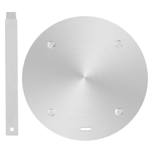 COHEALI Difusor de Calor para Cocina Inducción de Acero Inoxidable 3.4mm X 240mm, Placa Adaptadora Antiquemaduras para Estufa de Gas y Eléctrica, Accesorio Práctico para Cocinar