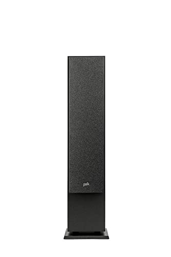 Polk Audio Monitor MXT60 kompakter Standlautsprecher, HiFi und Heimkino Lautsprecher, Hi-Res Zertifiziert, Dolby Atmos und DTS:X kompatibel (Stück), Schwarz