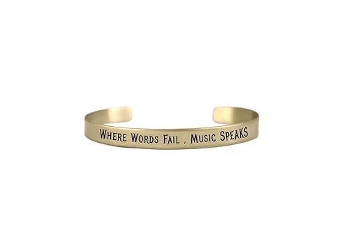 Bracelet ouvert en métal doré au fini rock chic pour homme