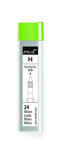 Pica Fine Dry 7050 Lot de mines graphite H 7050 (mines 9 mm, pour presque toutes les surfaces, pour des marqueurs précis)