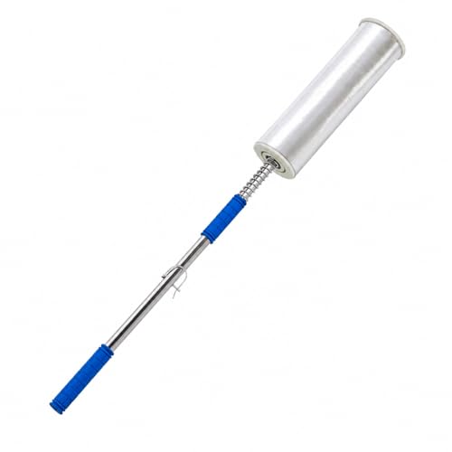 Heavy Duty Stretch Film Dispenser Pole Holder, 48 Inch Extra Long Handle, Fits 12" to 24" Rolls with 2" to 3" Core, for Pallet Wrapping