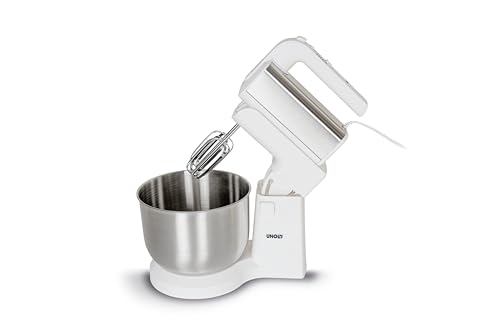 Unold 78720 Handmixer mit Rührschüssel 'Hannah' – Kraftvoll, komfortabel und vielseitig, mit 3,5 Litern Fassungsvermögen, 5 Geschwindigkeitsstufen, 500 Watt