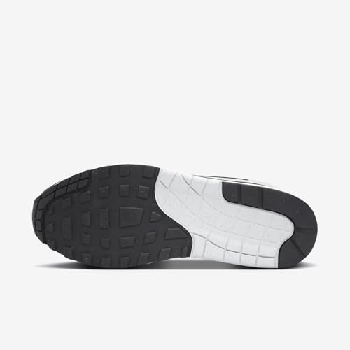 Nike Air Max 1 Essential Men's Shoes (FZ5808-101, White/Summit White/Black) Size 6.52