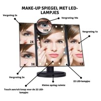 Miroir maquillage haute définition en verre optique et finition mate épurée