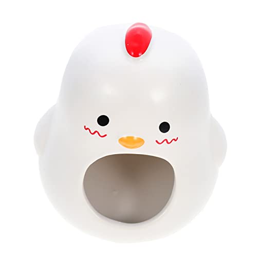 Toddmomy Ceramic Hamster House Small Pet Cage Ornament for Summer Comfort Aesthetic Hideout for Hamsters Hedgehogs Durable Natural Material Fun Animal Shape Design Present