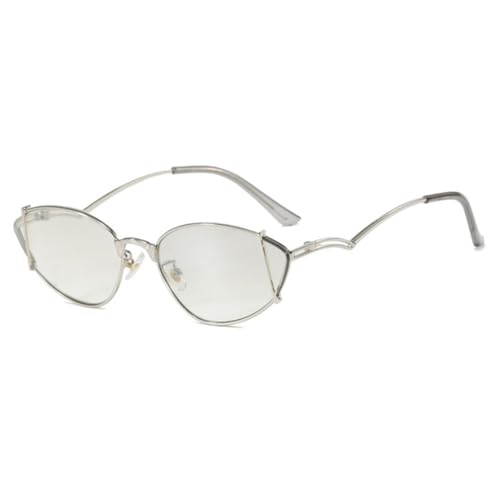 Lunettes de soleil œil de chat en métal pour femme style luxe et mode