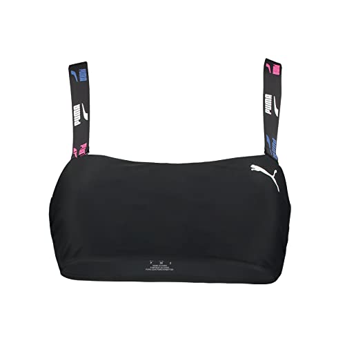 PUMA Damen Bandeau Bikini Top, Black Combo, M EU