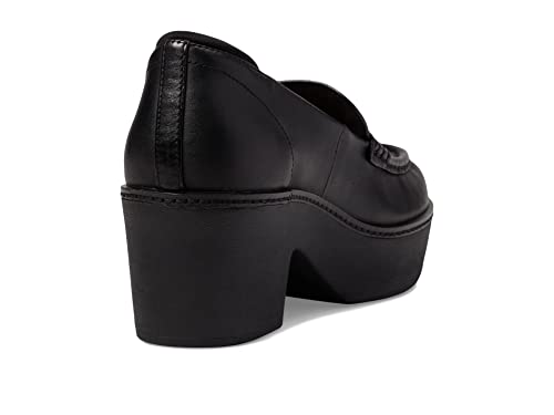 Fitflop Pilar Leather Platform Loafers All Black 7 M (B) #TOP4
