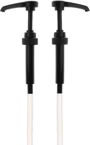 Seba Garden Black Squirt Syrup Pump (Pack of 2) Coffee Syrup Pump Dispenser | 750ml Bottle/ 25.4oz Syrup Pump for Kitchen Dinning Bar Accessories | Compatible with Monin Torani Da vinci bottles
