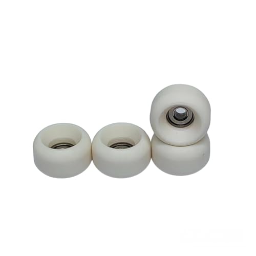LEEFAI Pro Fingerboard Wheels Urethane Off White Bearing Wheel -Outdoor and Indoor Fngerboarding...