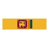 Sri Lanka Lankan Flag Theme Party Banner Outdoor Indoor Decor Holiday Backdrop Decorations for Winter Christmas New Year Xmas Eve Family Supplies 47'X12'