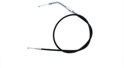 V-Twin 36-0101 - Black Throttle Cable with 45° Elbow Fitting