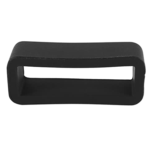 Pesfehhy Montre-Bracelet en Caoutchouc Noir etrier de Maintien Boutonne 22mm