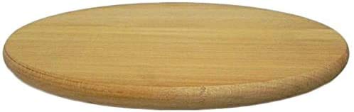 Wooden World - Tabla giratoria Lazy Susan redonda. Circular de madera giratoria. Para servir pizza de 40 cm.