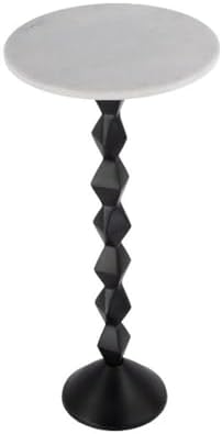 Butler Specialty Company Ada Round Marble and Metal Side Table