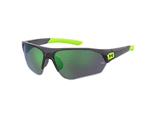 Under Armour UA7000 Instinct 03U5/V8 69MM Gray Green / Green MLt Oleo Wrap Around Sunglasses for Men for Women + BUNDLE with Designer iWear Complimentary Eyewear Kit