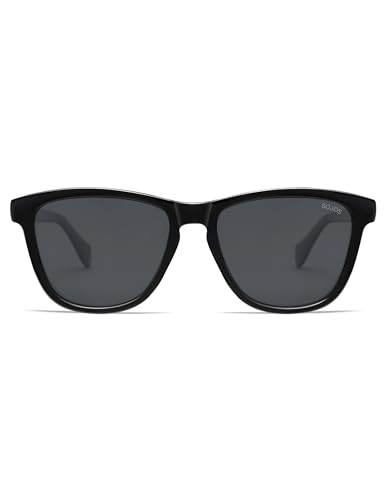 Image of SOJOS Polarized Retro Large Rectangular Sunglasses BALEEN