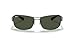 Ray-Ban RB3379 Rectangular Sunglasses, Gunmetal/Polarized Dark Green, 64 mm