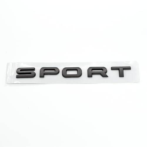 Image of Sonilco Car Sport Logo ABS Letter Emblem Decal Badge Sticker for Rear Trunk - Automotive Decoration Compatible with Range Rover (Gray)