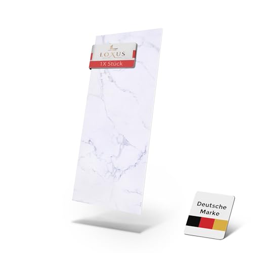 LoXus-3D Wandpaneele-Wandverkleidung Marmoroptik-1X Panels-120x60 cm- Alternative zu Badfliese-Küchenfliese, Duschwandpaneele, Wandpaneel für Küchenrückwand,Badezimmer, Innenbereich,Wandverkleidung